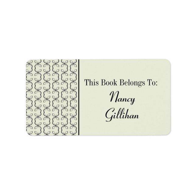 Bokskyltsetiketter för land Linjer Adressetikett (Framsidan)