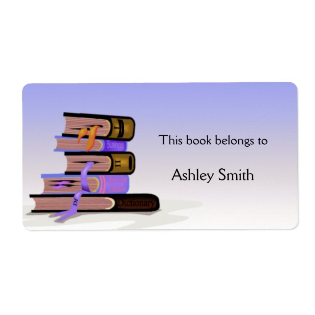 Bokskyltsetiketter Fraktsedel (Framsidan)