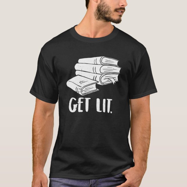 Bokstapel T Shirt (Framsida)