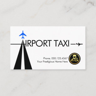 Bokstav-A Landningsbana Flygplats Taxi Visitkort