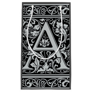 Bokstav A medeltida monogram Art Nouveau