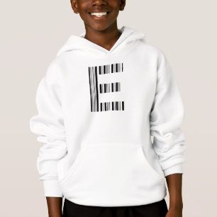 BOKSTAV E STreckkod Första Initial Streckkodsmönst T Shirt