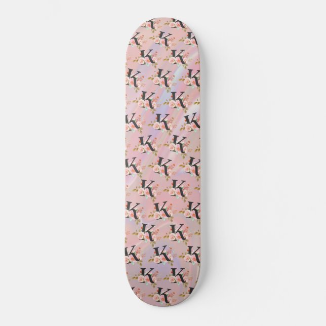Bokstav K Mini Skateboard Bräda 18,5 Cm (Framsida)