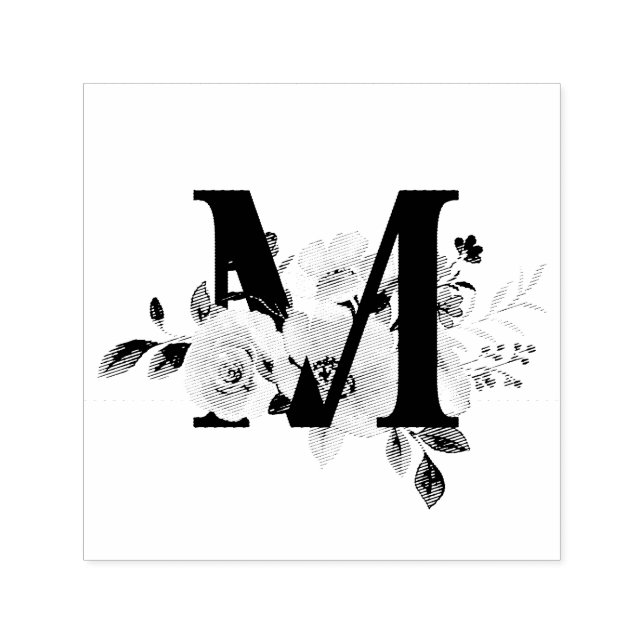 Bokstav M Självfärgande Stämpel (Design)