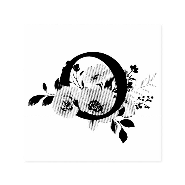 Bokstav O Självfärgande Stämpel (Design)