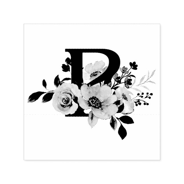 Bokstav P Självfärgande Stämpel (Design)