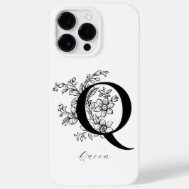 Bokstav Q Monogram Namn