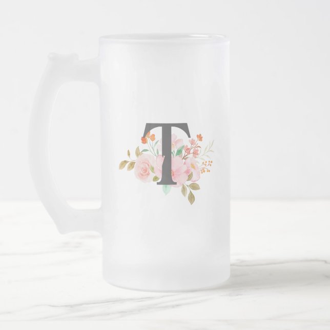 Bokstav T Frostat Ölglas (Vänster)