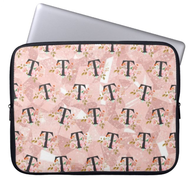 Bokstav T Laptop Fodral (Framsidan)