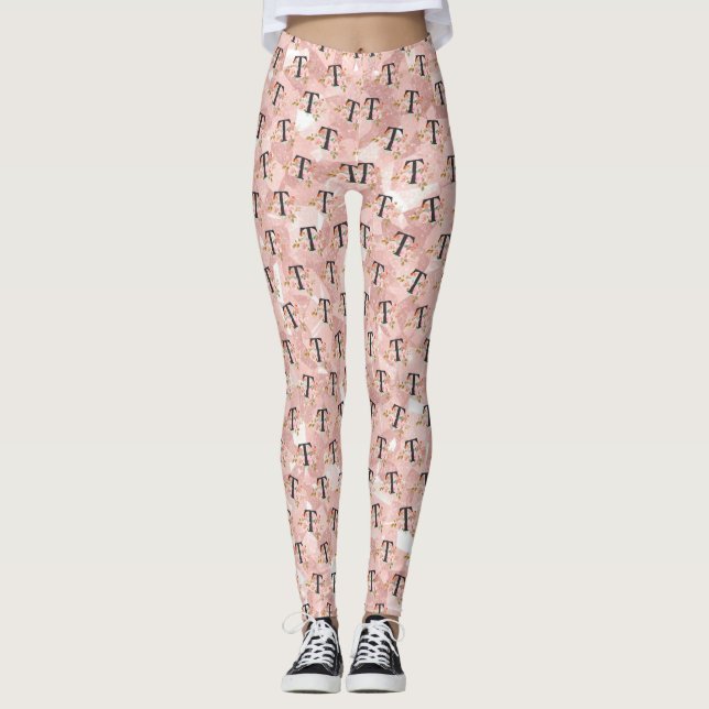 Bokstav T Leggings (Framsida)