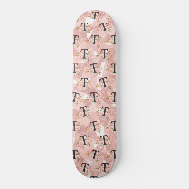 Bokstav T Mini Skateboard Bräda 18,5 Cm (Framsida)