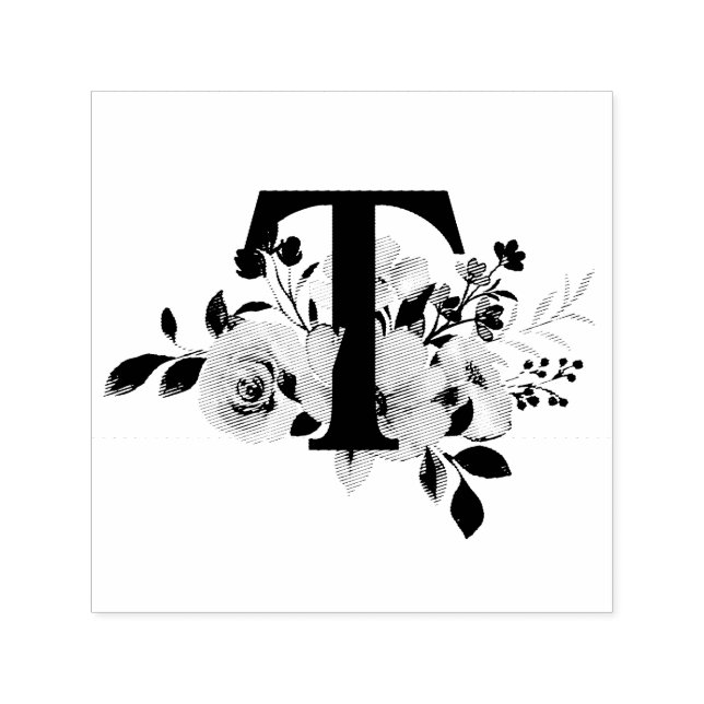 Bokstav T Självfärgande Stämpel (Design)