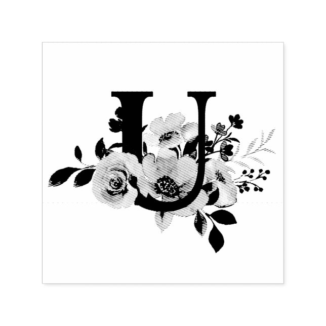 Bokstav U Självfärgande Stämpel (Design)