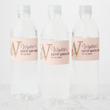 Bokstav W Guldmonogram Rosa Rosor