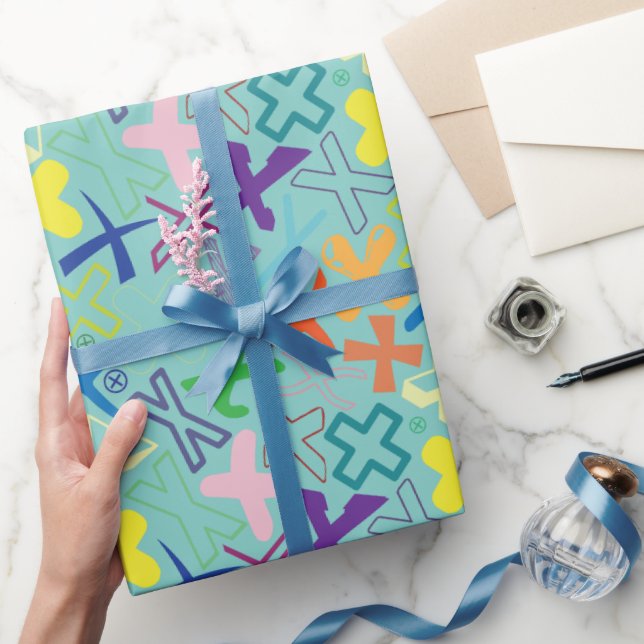 Bokstav X Presentpapper - Grön (Gifting)