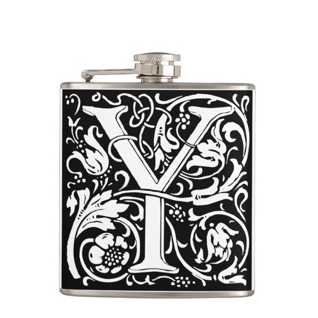 Bokstav Y medeltida monogram Art Nouveau Fickplunta (Framsidan)