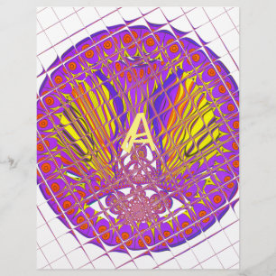 Bokstaven A, Färgrik logotyp textdesign