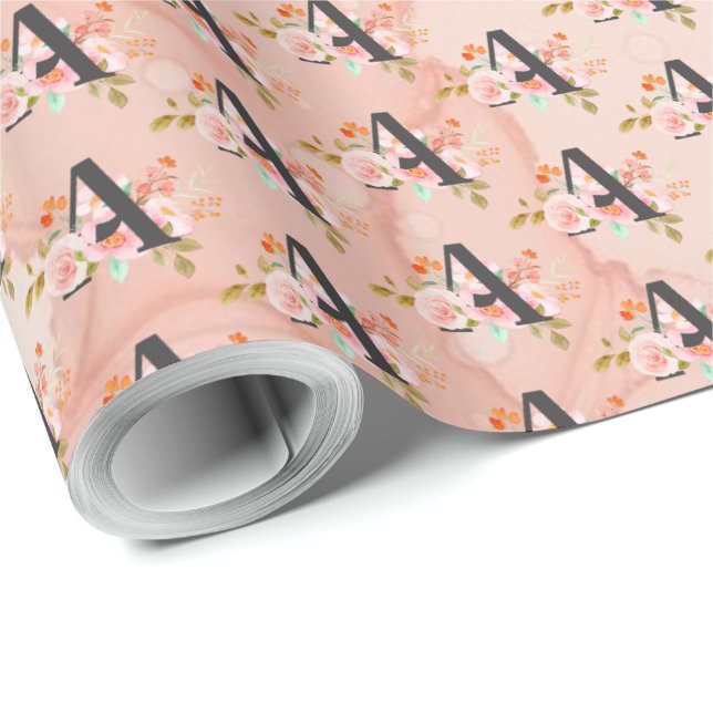 Bokstaven A Presentpapper (Rullad Hörn)