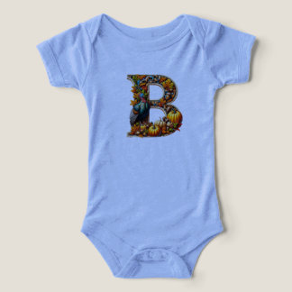 Bokstaven B i Thanksgiving-stil T Shirt