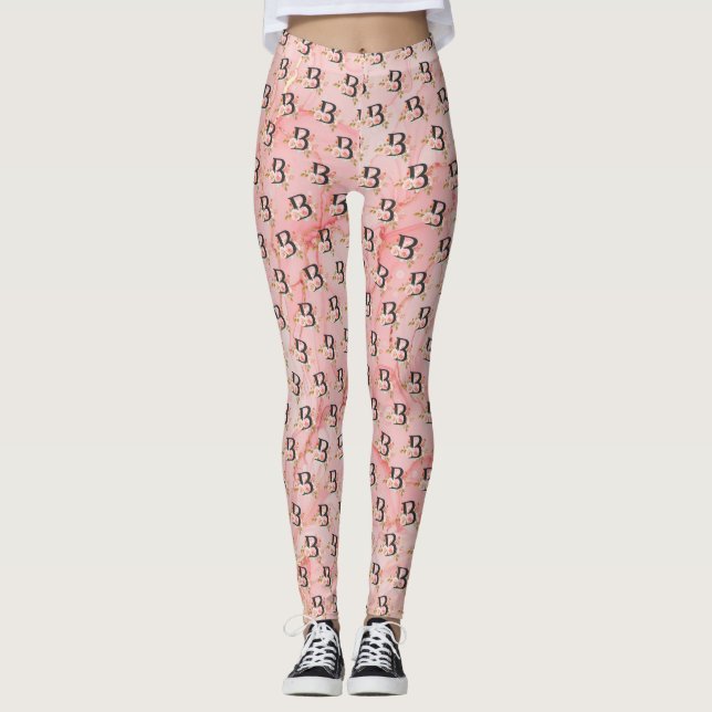 Bokstaven B Leggings (Framsida)