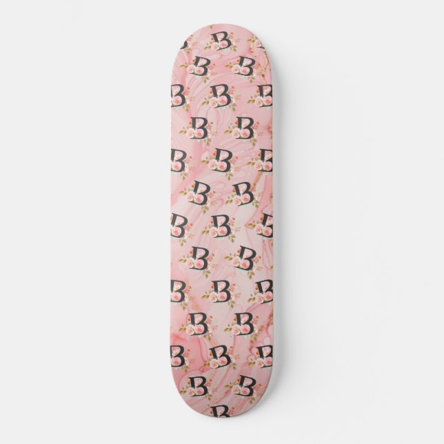 Bokstaven B Mini Skateboard Bräda 18,5 Cm (Framsida)