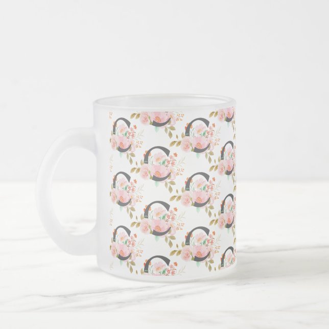 Bokstaven C Frostad Glasmugg (Vänster)