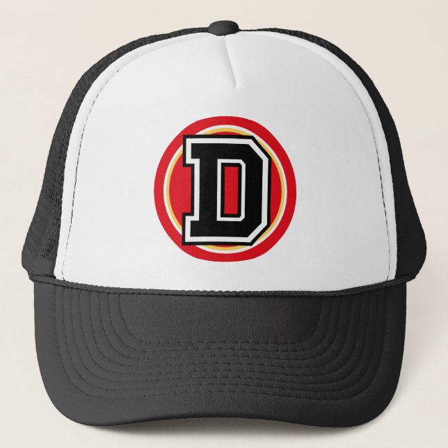 Bokstaven "D" initial Keps (Framsida)