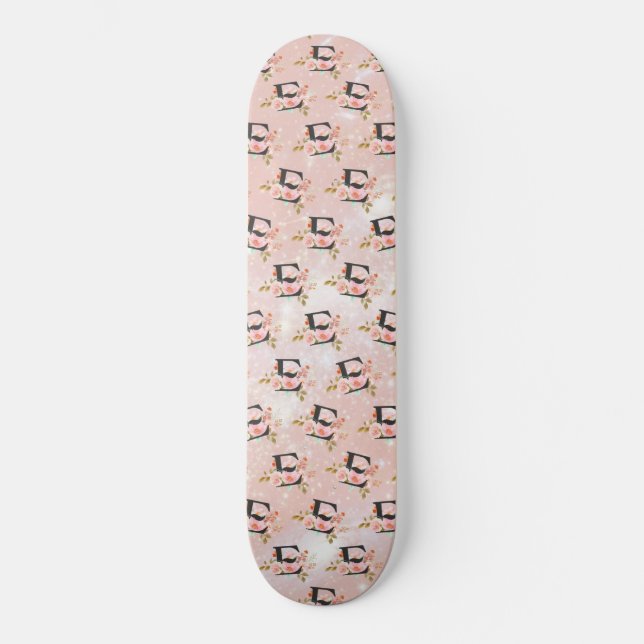 Bokstaven E Mini Skateboard Bräda 18,5 Cm (Framsida)