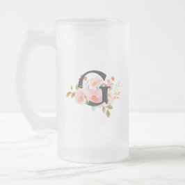 Bokstaven G Frostat Ölglas