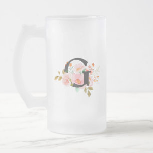 Bokstaven G Frostat Ölglas
