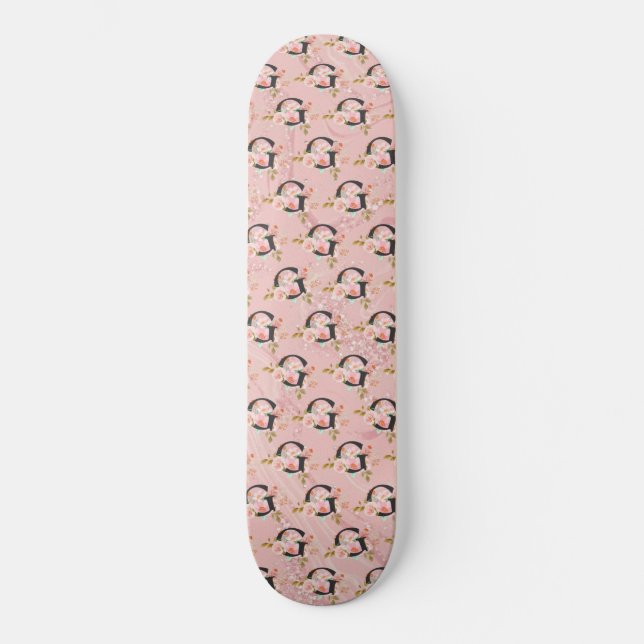 Bokstaven G Mini Skateboard Bräda 18,5 Cm (Framsida)