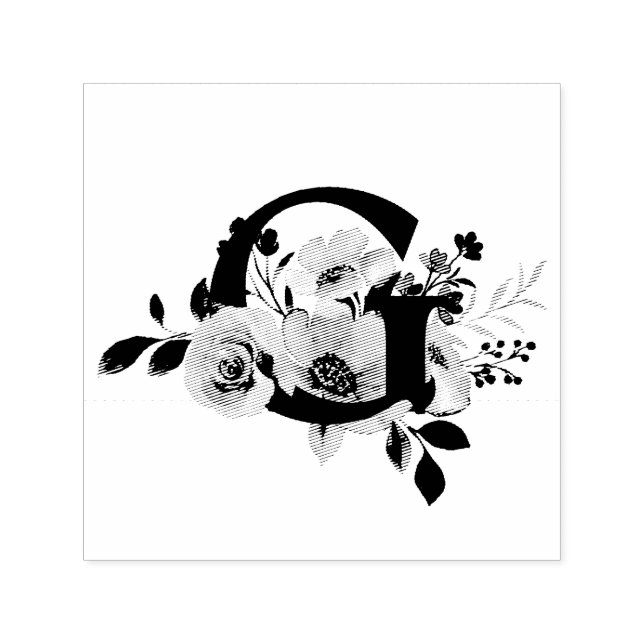 Bokstaven G Självfärgande Stämpel (Design)