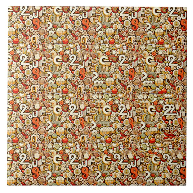 Bokstaven G STEREOGRAM 4,25x4,25, 6x6 tum  Kakelplatta (Framsidan)