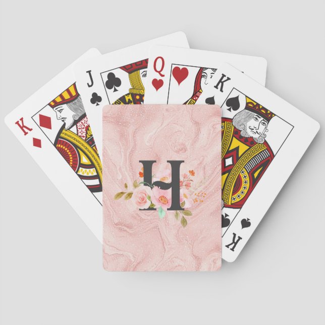 Bokstaven H Casinokort (Baksidan)