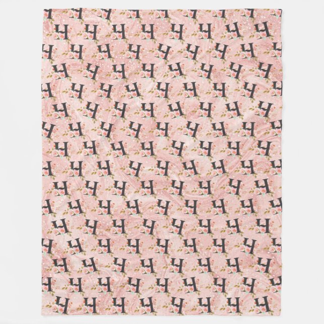 Bokstaven H Fleecefilt (Framsidan)