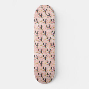 Bokstaven H Mini Skateboard Bräda 18,5 Cm