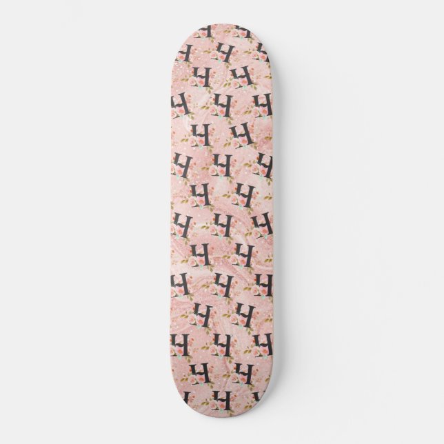 Bokstaven H Mini Skateboard Bräda 18,5 Cm (Framsida)
