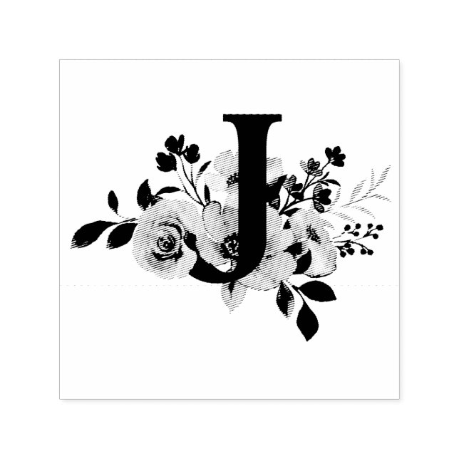 Bokstaven J Självfärgande Stämpel (Design)