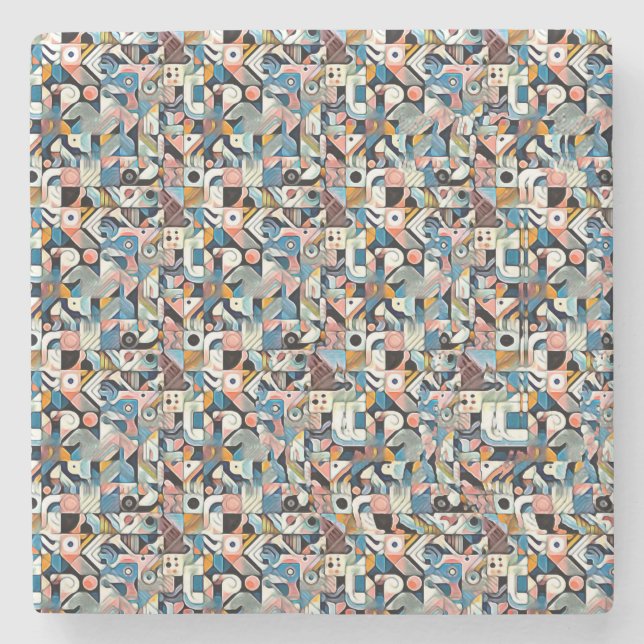 Bokstaven J Stereogram  Stenunderlägg (Framsidan)