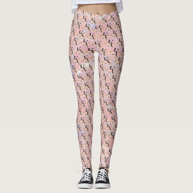 Bokstaven K Leggings (Framsida)