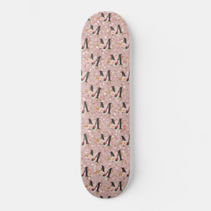 Bokstaven M Mini Skateboard Bräda 18,5 Cm