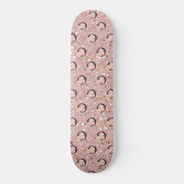 Bokstaven O Mini Skateboard Bräda 18,5 Cm (Framsida)