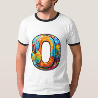 bokstaven O T Shirt