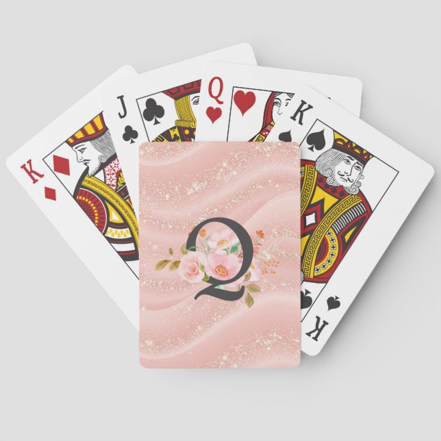 Bokstaven Q Casinokort (Baksidan)