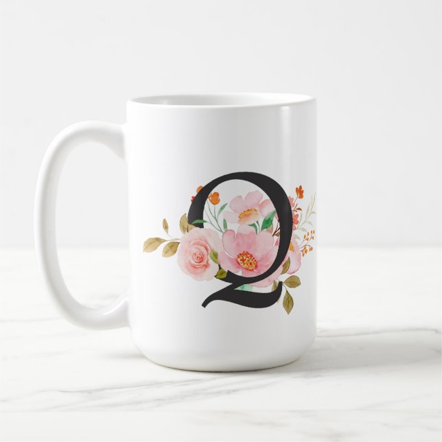 Bokstaven Q Kaffemugg (Vänster)