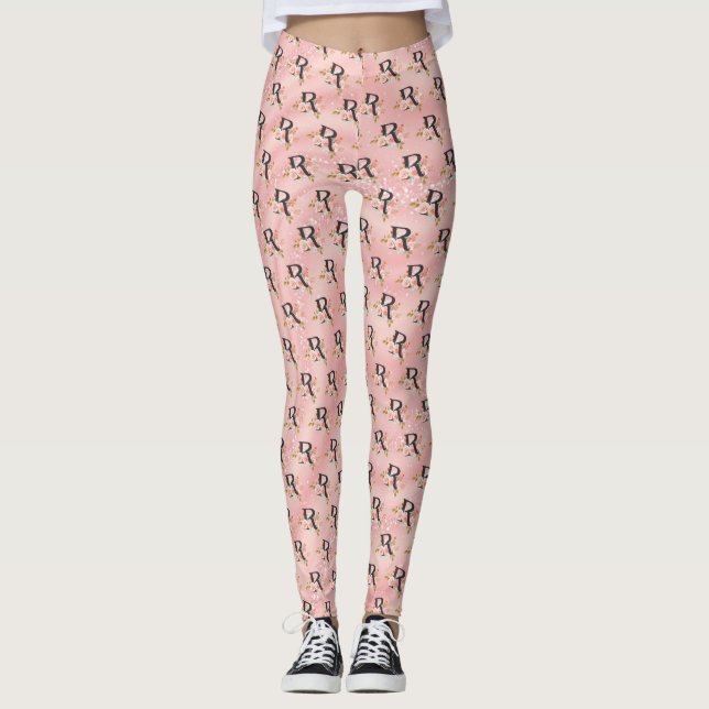 Bokstaven R Leggings (Framsida)