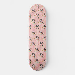Bokstaven R Mini Skateboard Bräda 18,5 Cm