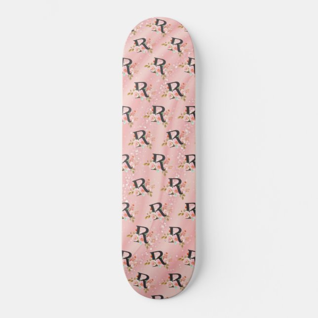 Bokstaven R Mini Skateboard Bräda 18,5 Cm (Framsida)