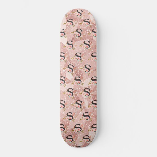 Bokstaven S Mini Skateboard Bräda 18,5 Cm (Framsida)