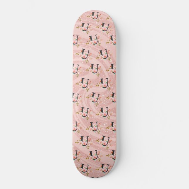 Bokstaven U Mini Skateboard Bräda 18,5 Cm (Framsida)